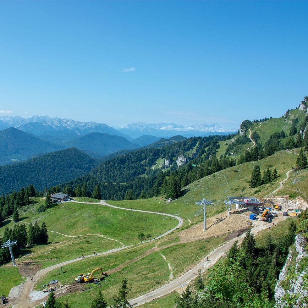 Blick auf die Baustelle